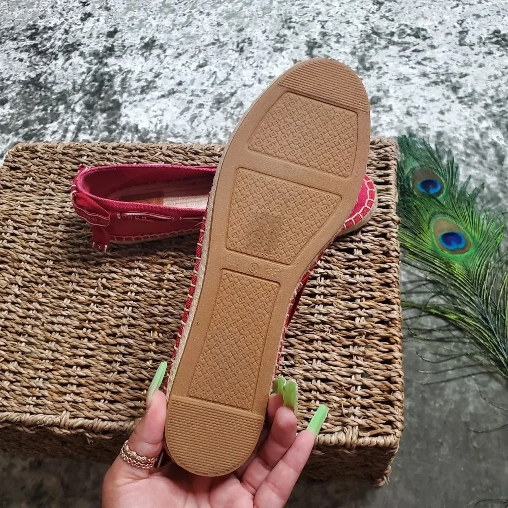 Tory Burch Logo Grosgrain Espadrilles‎